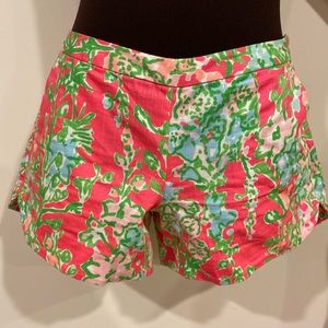 Lilly Pulitzer Hot Pink Floral Shorts!!